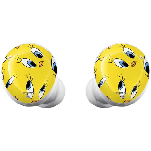 Looney Tunes Tweety Bird Super Sized Pattern Galaxy Buds Plus Skin